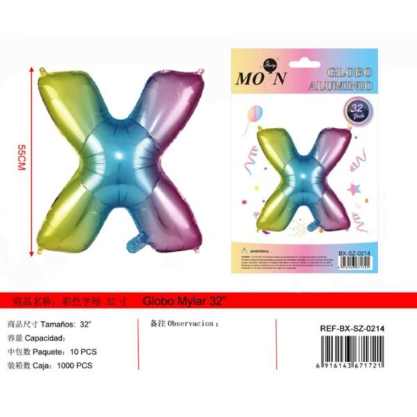 GLOBO TORNASOL EN FORMA DE X